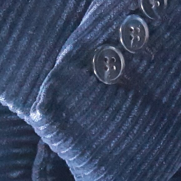 JP Tilford Samuelsohn SZ 38 Navy Blue Corduroy 2 Button Sport Jacket Blazer - Picture 6 of 15